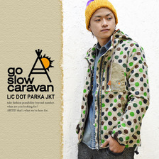 go slow caravan リネン コットン ドット パーカー ジャケット 370204画像