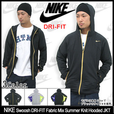 NIKE Swoosh DRI-FIT Fabric Mix Summer Knit Hooded JKT 556232画像