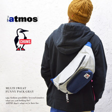 atmos &times; CHUMS MULTI SWEAT FANNY PACK GRAY UC-LL-F100画像
