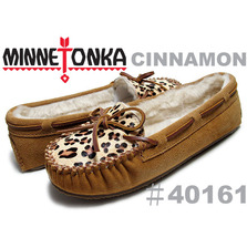 MINNETONKA Leopard Cally Slipper cinnamon 40161画像