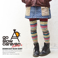 go slow caravan デニム イージー ブッシュ スカート 350702画像