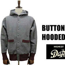 DAPPER'S ボタンフロントフーデッドパーカ LOT-991画像
