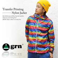 grn 転写プリントナイロンジャケット GUZ412022N画像