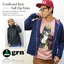grn ダンボールニットZIPパーカー GU411019A画像