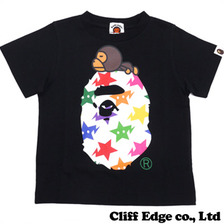 A BATHING APE BAPE KIDS MILO MULTI STA APE HEAD ON MILO TEE 2A30-310-123画像