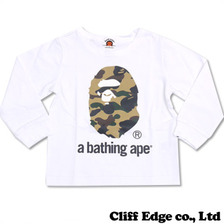 A BATHING APE BAPE KIDS 1ST CAMO A BATHING APE LT WHITExYELLOW 1A30-311-609画像