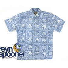reyn spooner S/S PULL OVER SHIRT LAHAINA SAILOR MADE IN HAWAII画像