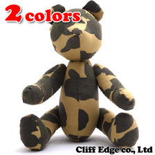 A BATHING APE CITY CAMO TEDDY BEAR BLACK 1A30-182-038画像