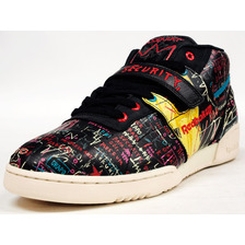 Reebok WORKOUT MID STRAP "JEAN MICHEL BASQUIAT" "LIMITED EDITION" BLK/YEL/RED/NAT V48185画像