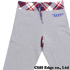 A BATHING APE BAPE CHECK SWEAT PANTS 1A30-152-002画像