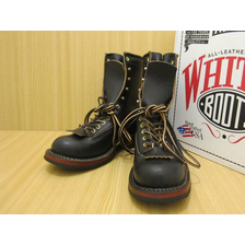 WHITE'S BOOTS SMOKE JUMPER CHROME EXCEL Black画像