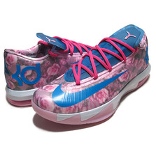 NIKE KD VI SUPREME "Aunt Pearl" lt arctic pink/pht bl-v.pink 618216-600画像