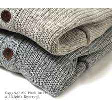 WASTE(TWICE) リネン&times;シルク ワープルームカーディガン WT-MOE-KN02画像