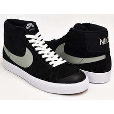 NIKE BLAZER SB PREMIUM SE BLACK / BASE GREY - WHITE 631042-002画像