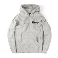 THRASHER LOGO ZIP HOOD SWEAT画像