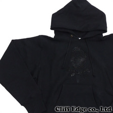 A BATHING APE CHAMPION SWAROVSKI CROSSBONE PULLOVER HOODIE BLACK 1A23-114-907画像