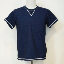 SAMURAI JEANS SJIT-103M インディゴVガゼットTシャツ画像