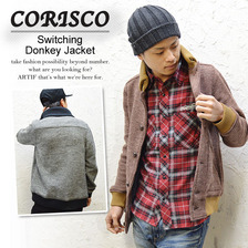 CORISCO ダブルフェイスニット 千鳥格子柄 ドンキージャケット 111943画像