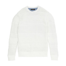 MR.GENTLEMAN BORDER CABLE KNIT SWEATER MG14S-KN03画像
