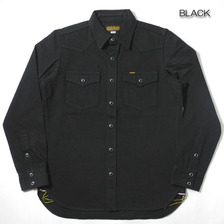 IRON HEART 12oz SELVEDGE DENIM WESTETRN SHIRTS IHSH-85画像