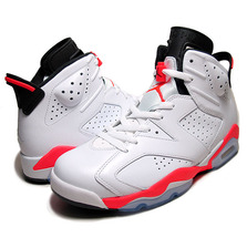 NIKE AIR JORDAN 6 RETRO WHITE/INFRARED-BLACK 384664-123画像