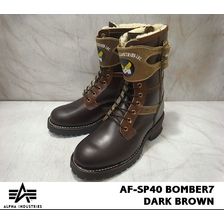 ALPHA INDUSTRIES Bomber7 AF-SP40 D.BROWN画像
