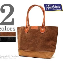 Pherrow's コットン&times;スウェードトートバッグ 14S-PBG1画像