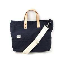 BLK PINE WORKSHOP LEATHER＋CANVAS MEDIUM TOTE画像