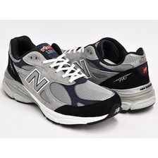 new balance M990 BN3 GREY / BLACK / NAVY (WIDTH:D)画像