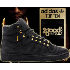 adidas TOPTEN HI &times;2 Chainz "2 Good to be T.R.U." blk1/blk1-blk1 C76631画像
