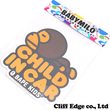 A BATHING APE MILO CHILD IN CAR STICKER BROWN 2A30-382-621画像