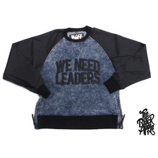 BLACK APPLE ACID WASH CREW SWEAT画像