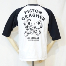 SAMURAI JEANS サムライ二輪車倶楽部 MCT14-103 七分袖Tシャツ14-103画像