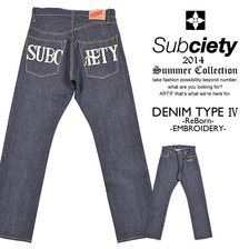 Subciety DENIM TYPE IV -ReBorn- EMBROIDERY SBB4913画像