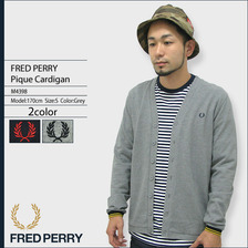 FRED PERRY Pique Cardigan M4398画像
