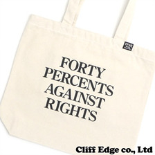 40% AGAINST RIGHTS PG-13/TOTE BAG OFF WHITE画像