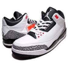 NIKE AIR JORDAN 3 RETRO "INFRARED23" wht/blk-cmnt gry-infrared23 136064-123画像