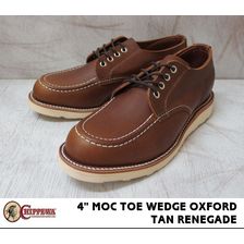 CHIPPEWA 4" MOC TOE WEDGE OXFORD  TAN RENEGADE 1901M41画像