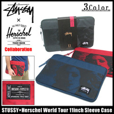 STUSSY &times; Herschel Supply World Tour 11inch Sleeve Case 134100画像