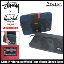 STUSSY &times; Herschel Supply World Tour 13inch Sleeve Case 134101画像