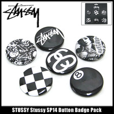STUSSY Stussy SP14 Button Badge Pack 138307画像