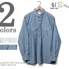 orslow ミリタリープルオーバーボタンダウンシャツ 01-8042画像