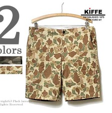 KIFFE カモフラージュプリント ストレッチショーツ K14SB-005CM画像