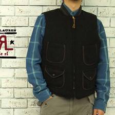 RRL Stillman ウール リバーシブルベスト画像