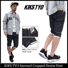 KIKS TYO Sarrouel Cropped Denim Pant KT1401P-06画像