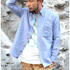 html Various Button 2nd L/S Shirt SHT076画像