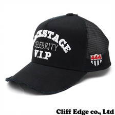 YOSHINORI KOTAKE DESIGN BACKSTAGE ロゴ メッシュキャップ BLACK画像