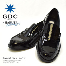 GDC &times; HARUTA Enamel Coin Loafer BLACK GD906BK画像