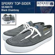 Sperry Top-Sider SEAMATE Black Chambray 13525722画像