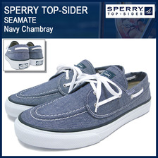 Sperry Top-Sider SEAMATE Navy Chambray 13525714画像